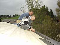 � A. Pilcher; Dacheindeckung mit Bitumenschindel.