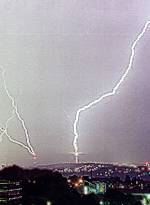 � M. Wagner; Blitz, Fernsehturm 13./14.06.2001, Ausschnitt