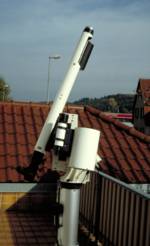 � Siegfried Bergthal; Die Montierung 900 GTO von Astro Physics mit einem 150 mm / 3000 mm  Schiefspiegler