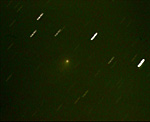  M. Wagner; Komet Tempel 1 (Mitte) am 3.7.2005 gegen 24:00 Uhr MESZ - 8 Stunden vor dem Einschlag.